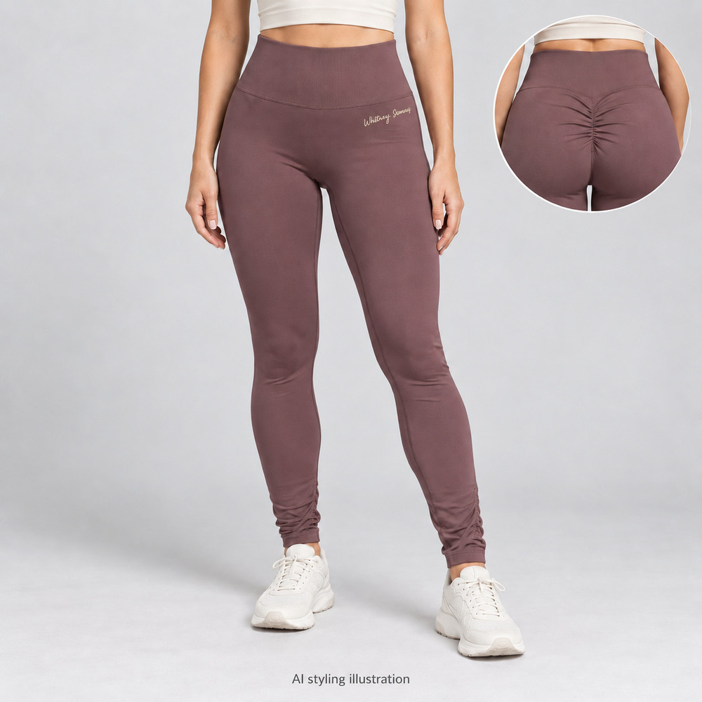 Gymshark Whitney Simmons Ruched Scrunch Leggings Size M